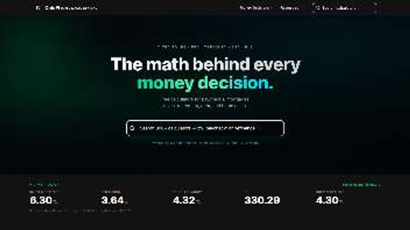 CalcFi application interface and features
