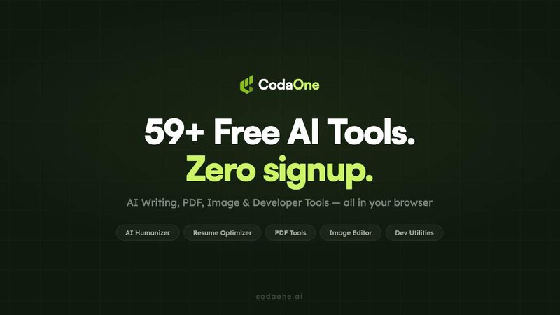 CodaOne AI application interface and features