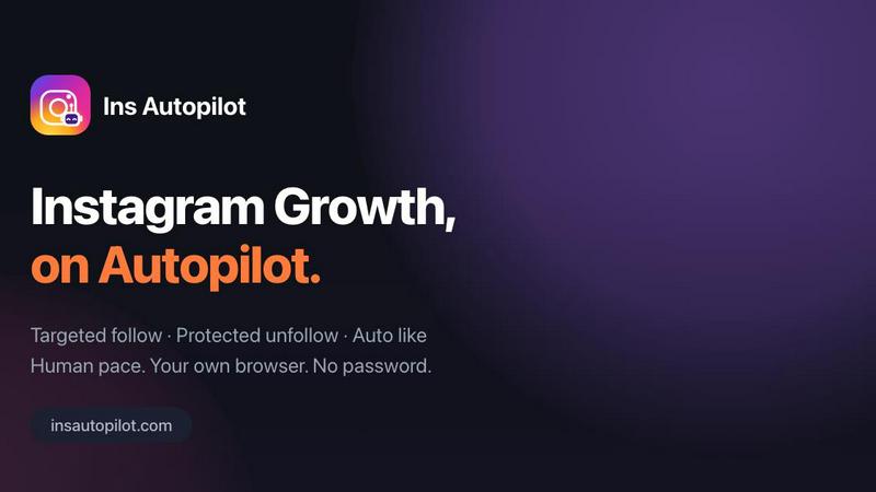 Ins Autopilot application interface and features