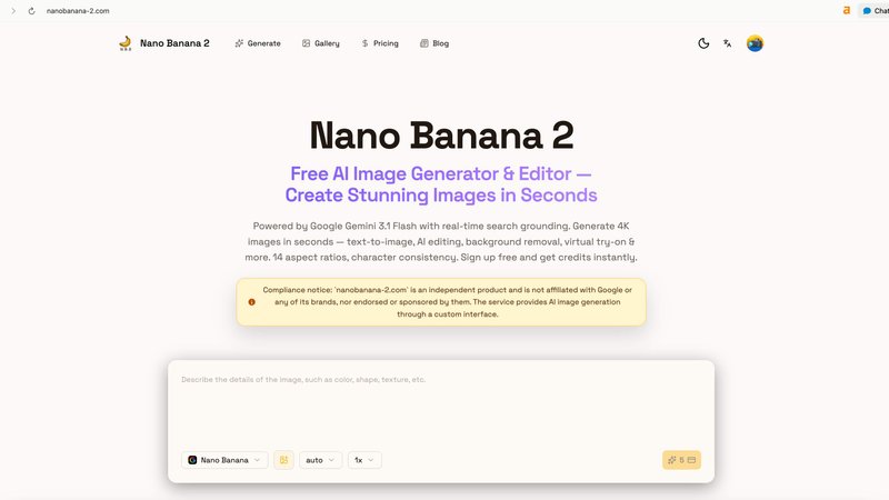 Nano Banana 2 application interface and features