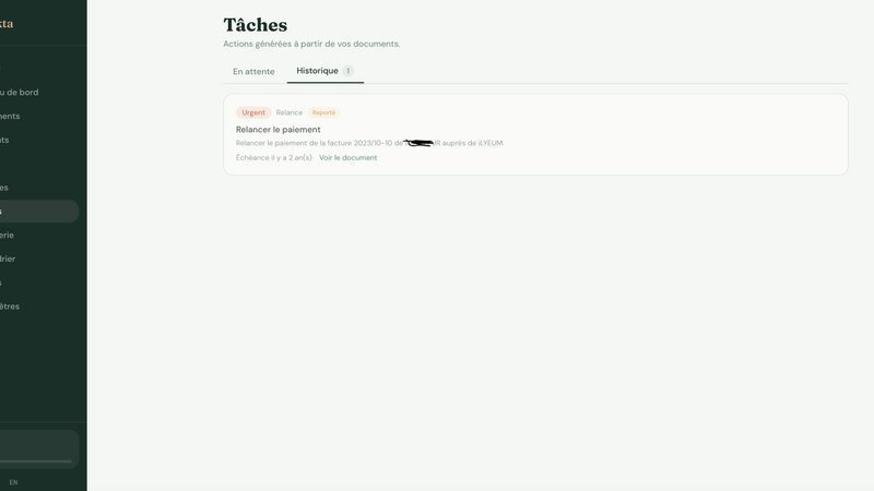 Dokta application interface and features