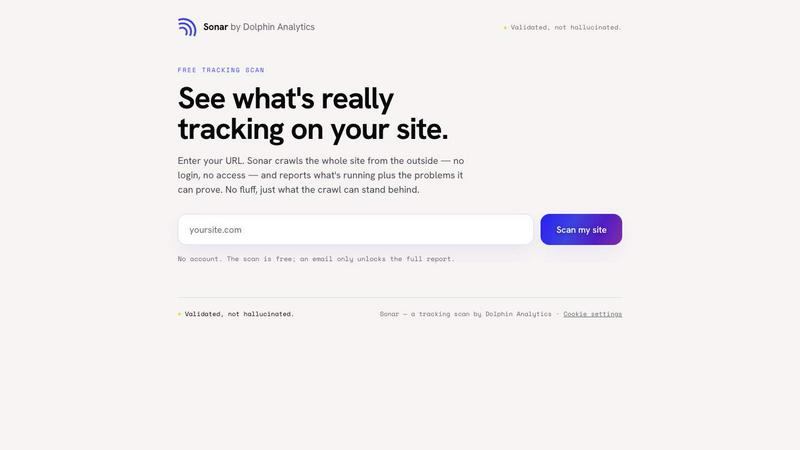 Sonar application interface and features