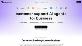 Paperchat - AI customer support preview