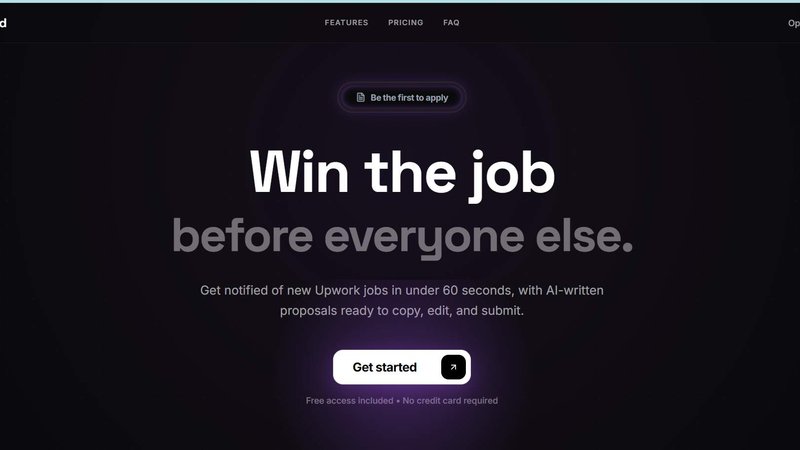 Outbid application interface and features
